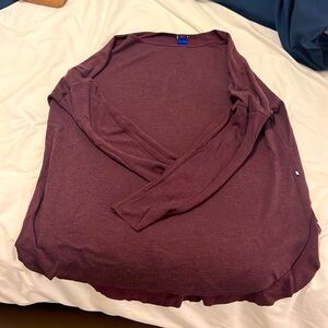 Kit and ace burgundy shirt - super comfyy and perfect tights